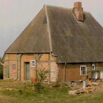 Jevenstedt, Fachwerkkate, 1987 © Interessengemeinschaft Bauernhaus, Joachim Storm
