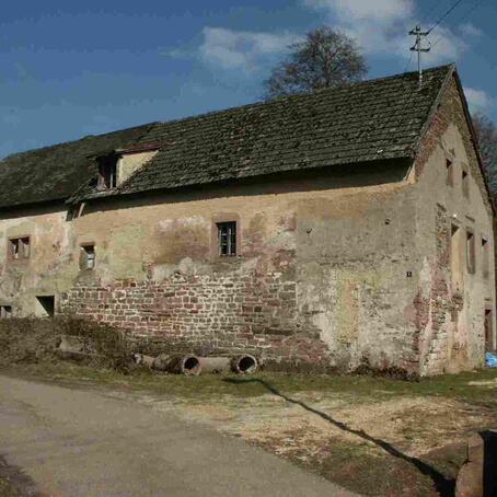 Gransdorf, Mühlengebäude, Vorderseite, 2003 © Interessengemeinschaft Bauernhaus, Arthur Weyns