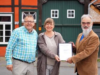 Wolf Bredow, Ulla Grünewald, Fred Kasper, Preisverleihung Stiftung Kleines Bürgerhaus © Birgit Gropp