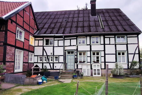 Iserlohn, Hof Stamm, Pferdestall und Hauseingang © Christian Wilhelm, Interssengemeinschaft Bauernhaus