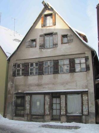 Dinkelsbühl, Wohn- und Geschäftshaus, vorher © Interessengemeinschaft Bauernhaus, Andrea Rosenberger und Manfred Sandmeir
