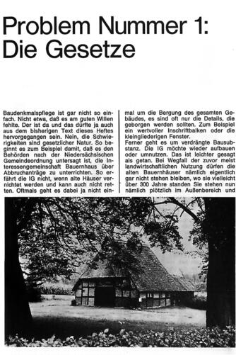 Die Gesetze: ein großes Thema der ersten Holznagel-Ausgabe von 1975
