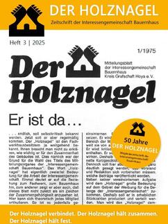 Jubiläumsholznagel 2025 zum Herunterladen