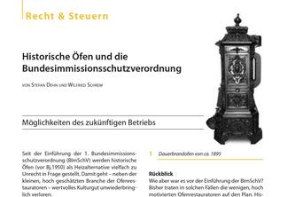 Historische Öfen und die Bundesimmissionsschutzverordnung