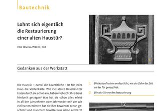 Lohnt sich eigentlich die Restaurierung einer alten Haustür?