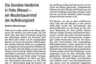Die Domäne Heidbrink in Polle (Weser) – ein Musterbauernhof der Aufklärungszeit