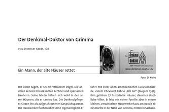 Der Denkmal-Doktor von Grimma
