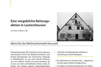 Eine vergebliche Rettungsaktion in Leutershausen