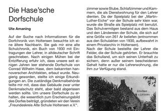 Die Hase’sche Dorfschule