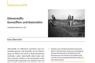 Dämmstoffe: Kennziffern und Materialien