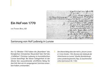 Ein Hof von 1770