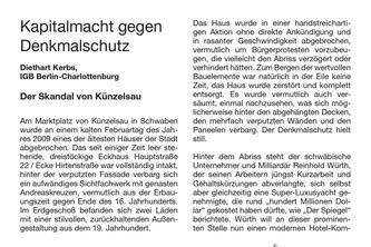 Kapitalmacht gegen Denkmalschutz