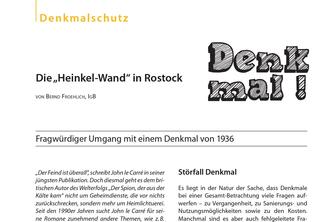 Die „Heinkel-Wand“ in Rostock