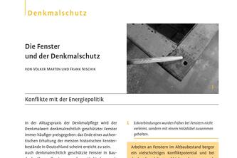 Die Fenster und der Denkmalschutz