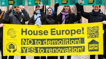 A4F goes HouseEurope! - Team auf dem Klimastreik in Berlin © Santiago Rodriguez