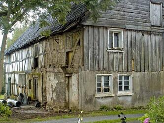 Nümbrecht, Fachwerkhaus vor der Sanierung, © Interessengemeinschaft Bauernhaus, Michael Hanisch