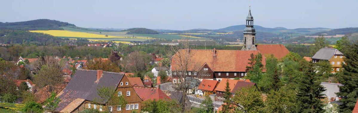 Woltersdorf in der Lausitz, Ortsansicht Sängerhöhe, © Wolfgang Domeyer, Interessengemeinschaft Bauernhaus